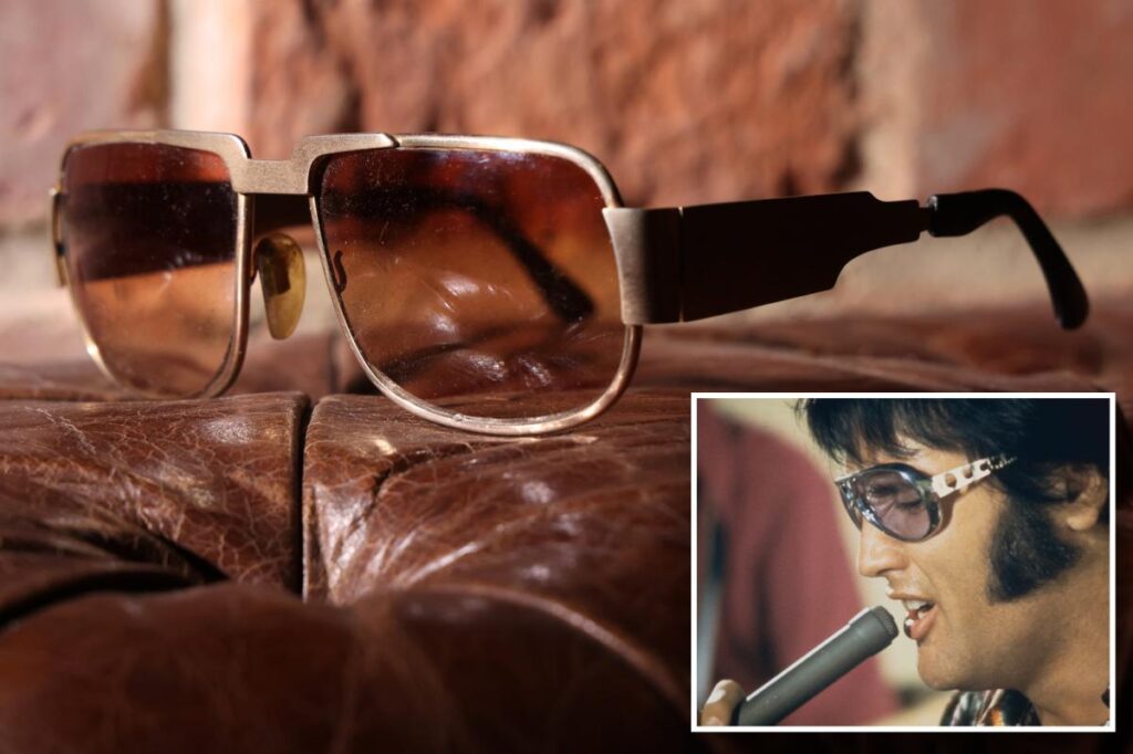Elvis’s iconic sunglasses hitting auction block — and could sell for over $26K