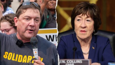 Dem Senate nominee breaks silence after Susan Collins’ office was vandalized with vulgar message