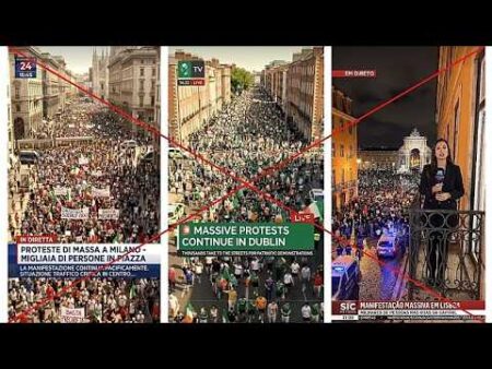 Wave of AI videos showing far-right protests in Europe spreads online