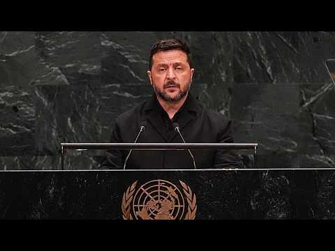 Volodymyr Zelenskyy calls for continued pressure on Russia at UN General Assembly