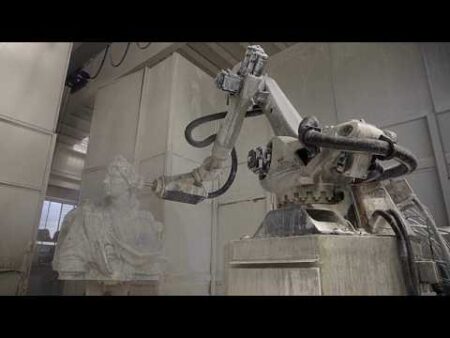 Carrara marble: Can a sculpture created by an AI robot be considered as art ?