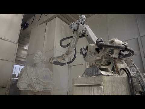 Carrara marble: Can a sculpture created by an AI robot be considered as art ?
