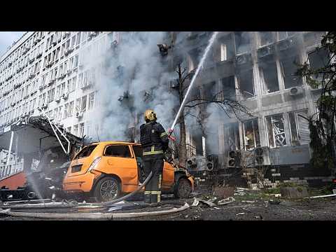 Russia pounds Kyiv with drones, killing two and wounding 23 hours before Zelenskyy’s UN address
