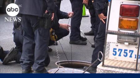 Security sweeps after three individuals flee sewer in New York City