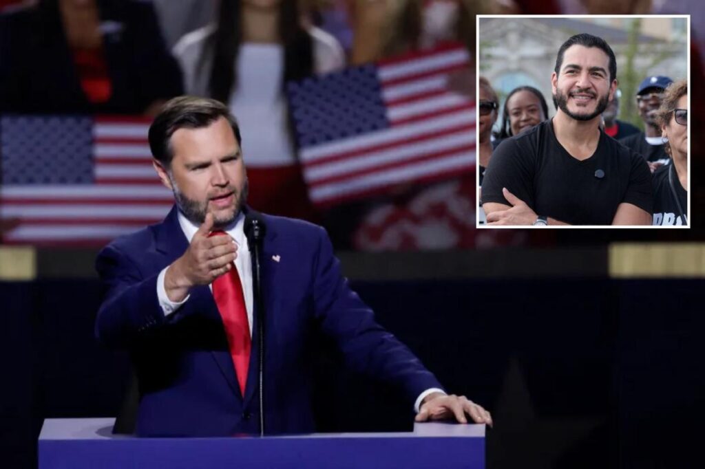Vice President JD Vance reignites spat with Abdul El-Sayed in GOP midterm convention speech