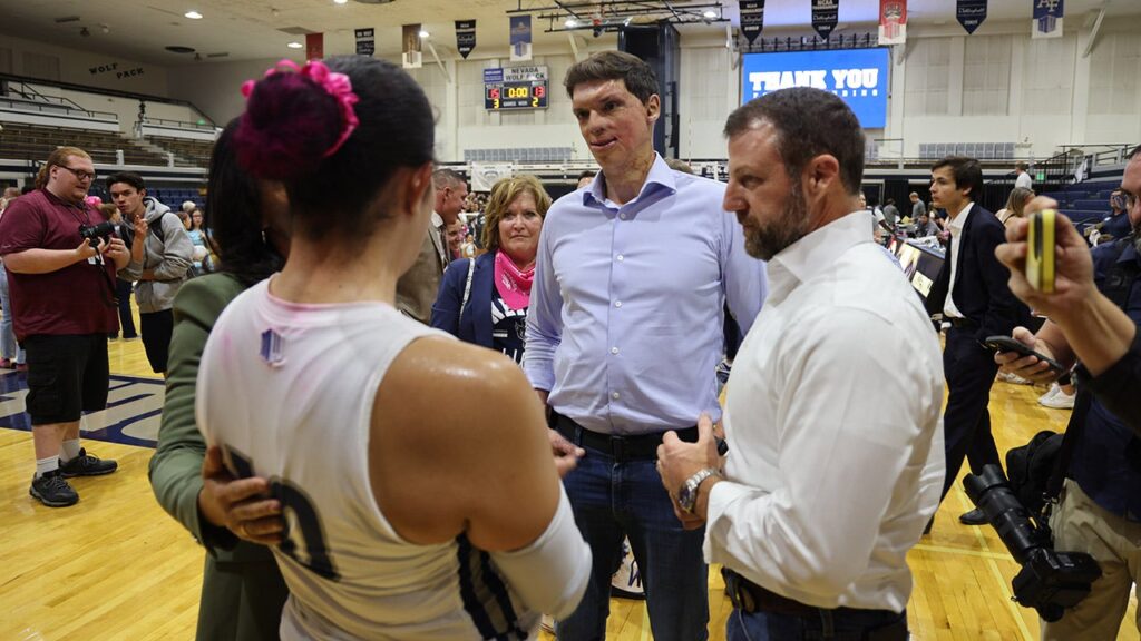 Senate hopeful Sam Brown, Tulsi Gabbard show support for Nevada women’s volleyball team amid SJSU trans drama