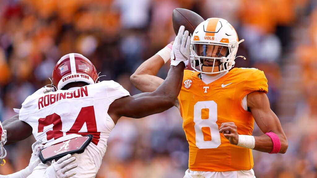 Tennessee upsets Alabama in SEC thriller, second loss of season puts Crimson Tide’s playoff hopes in jeopardy