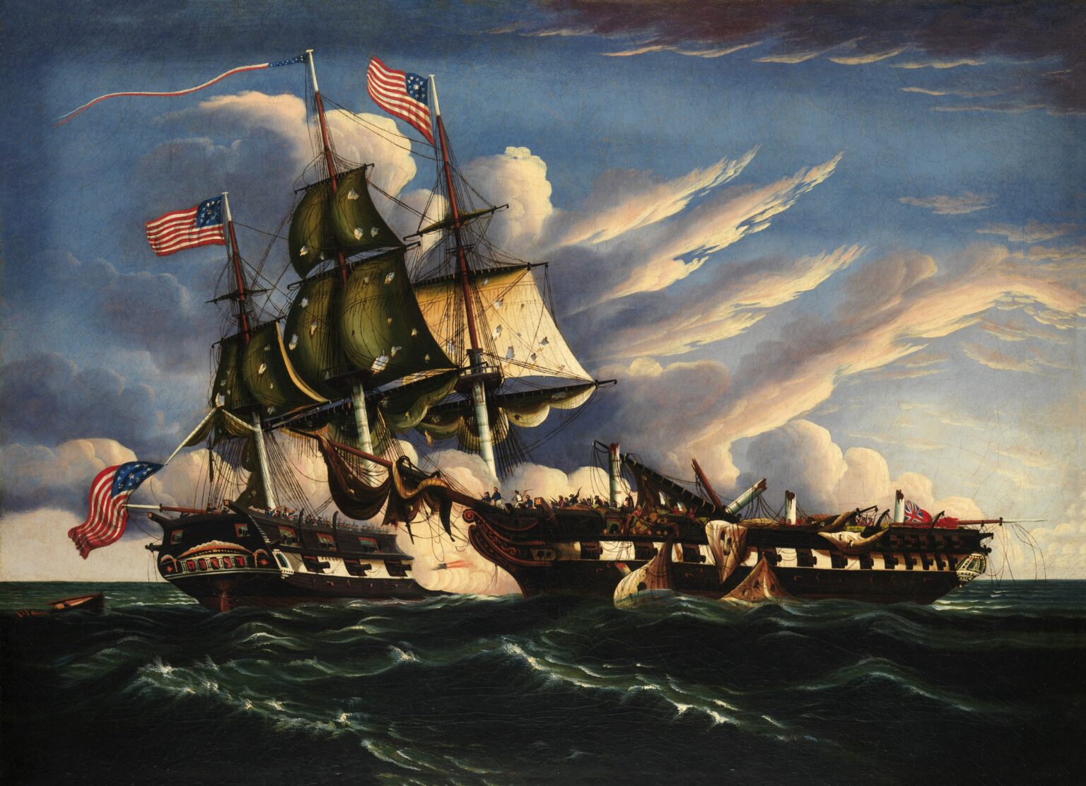 On this day in history, October 21, 1797, legendary warship USS Constitution is launched in Boston