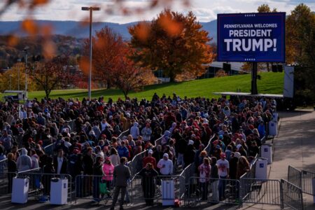 Trump vows at Pennsylvania rally to slash energy costs, lift LNG pause and ‘frack, frack, frack’