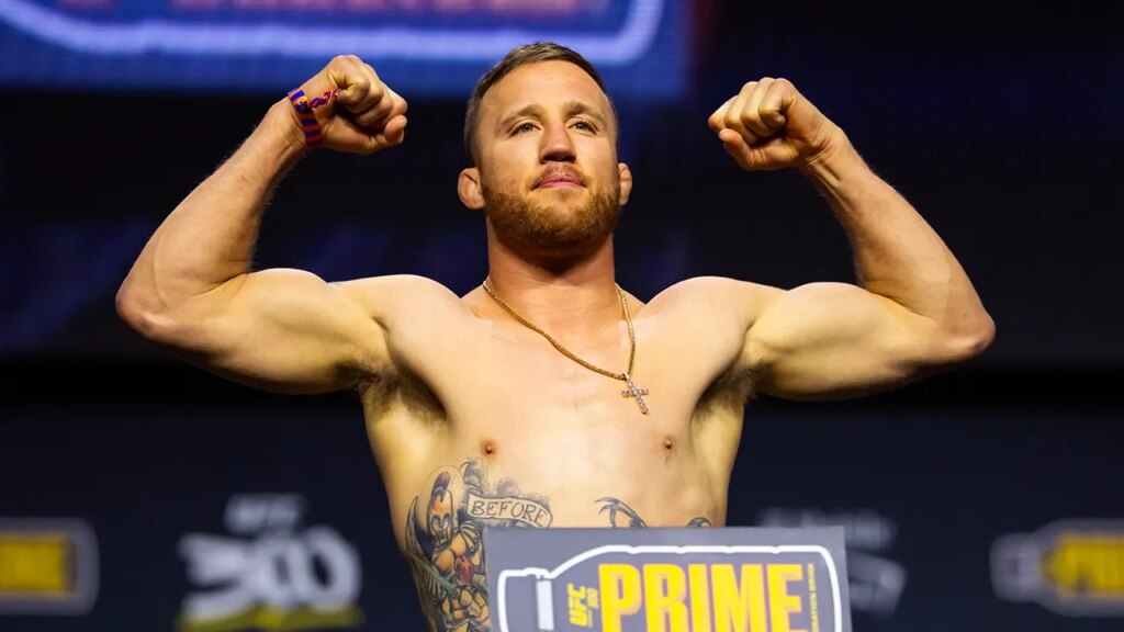 UFC star Justin Gaethje casts vote for Trump: ‘Proud to represent the USA’