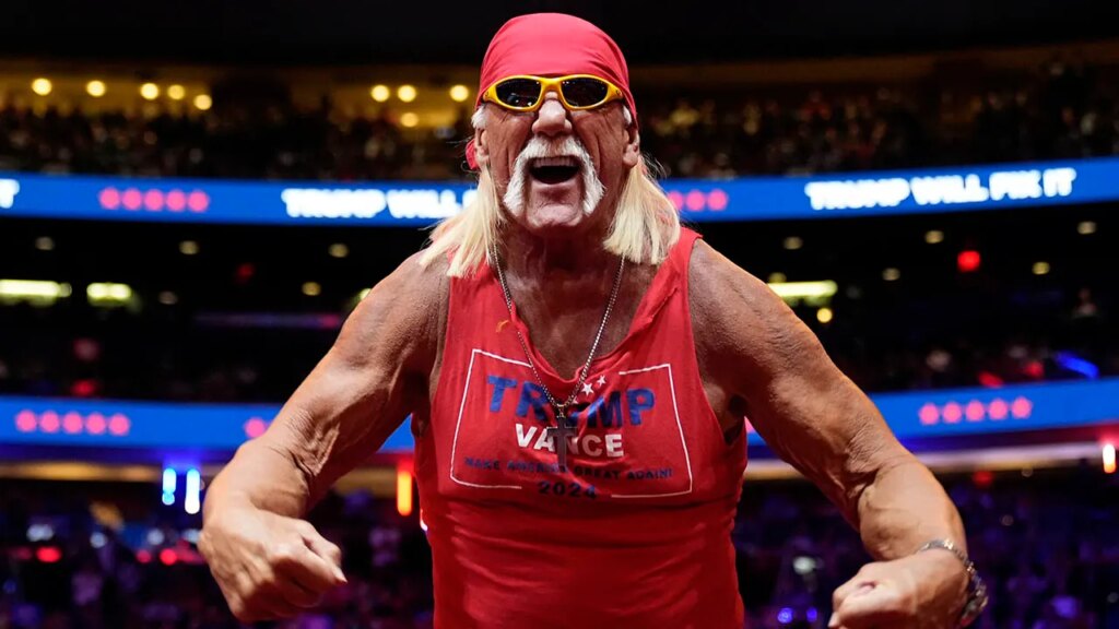 Hulk Hogan riles up ‘Trumpamaniacs’ at MSG rally, pins Harris on crucial topics