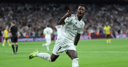 Real Madrid 5-2 Borussia Dortmund: Vinicius Junior hat-trick inspires Champions League holders to comeback win