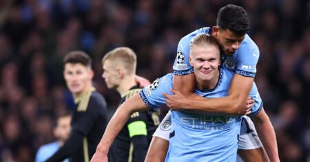 Manchester City 5-0 Sparta Prague: Erling Haaland scores stunner as Citizens hit five in UEFA Champions League