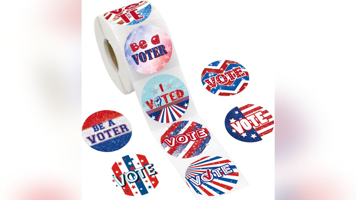 Voting stickers add some fun to your election party. 