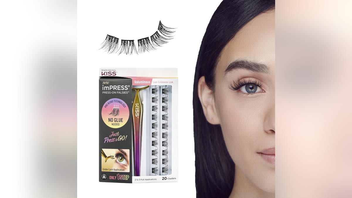 Get long eyelashes without having to apply glue. 