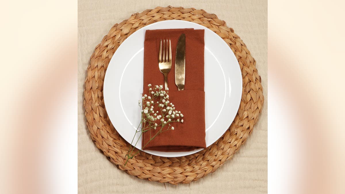 Simple napkins add a lot to your tablescape. 