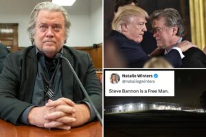 Trump ally Steve Bannon released after serving 4 months in prison for contempt of Congress