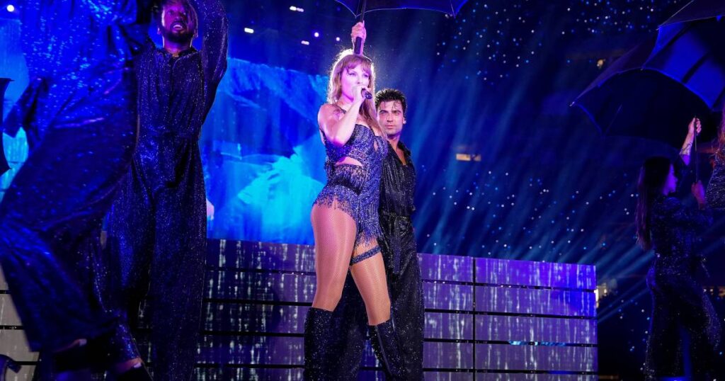 Taylor Swift Pretends to Throw Football in the Middle of ‘Midnight Rain’ Dance at ‘Eras Tour’ Show