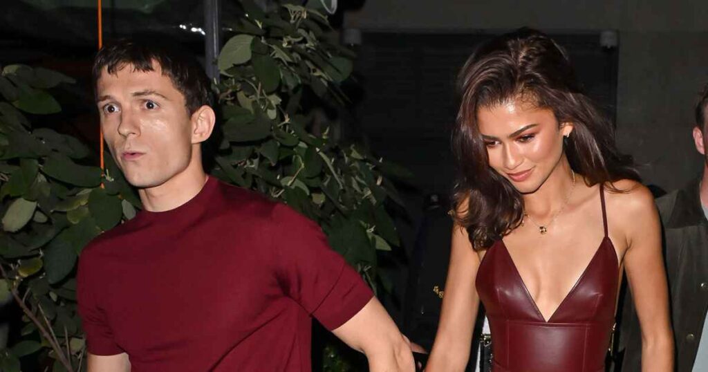 Tom Holland and Zendaya Hold Hands, Twin in Burgundy at New York City Launch of His BERO Brand