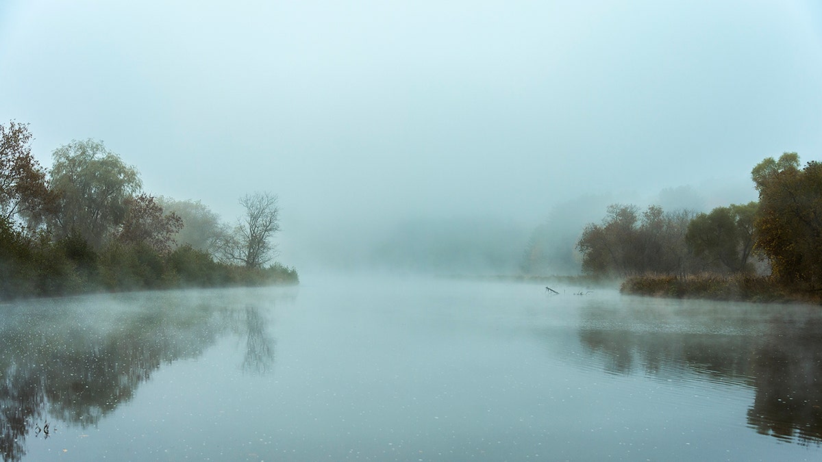 misty water in Vermont