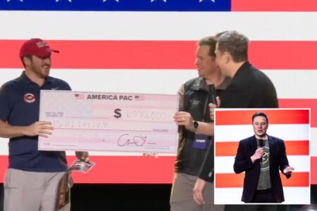 Elon Musk awards random petition signer M check, vows to do so every day until election: ‘This news is gonna really fly’