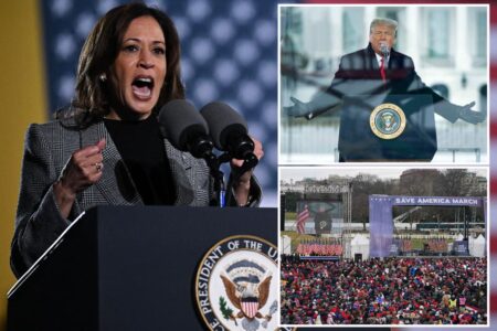 Kamala Harris to give ‘closing argument’ in remarks on DC’s Ellipse to kick off final week before election