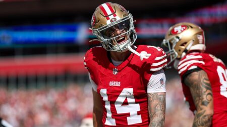 49ers’ Brock Purdy lauds Ricky Pearsall as ‘toughest guy I know’ after breakthrough touchdown