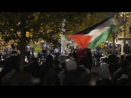 Hundreds protest against France-Israel football match in Paris amid high security