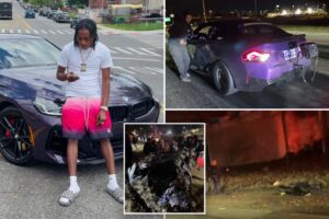 NY YouTuber Andre Beadle dead at 25 after crashing BMW during street race in front of horrified crowd on Queens highway