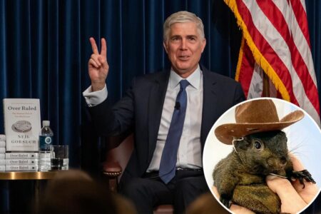 SCOTUS Justice Neil Gorsuch shout-outs P’Nut the Squirrel in speech about government overreach