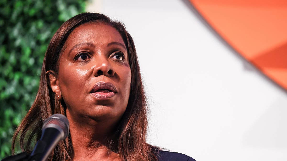 New York Attorney General Letitia James wearing black