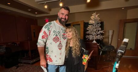 Jason Kelce and Stevie Nicks Release Their Unlikely Christmas Duet