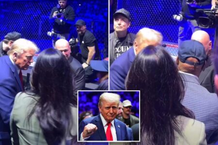 Lip reader spots Trump ‘thanking’ Eric Adams in viral exchange at UFC