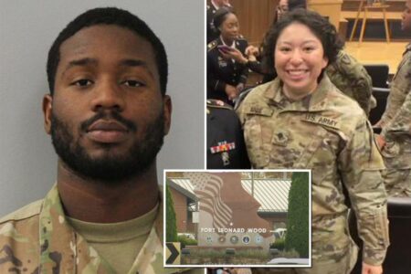 Soldier Wooster Rancy, 21, charged with murdering Sgt. Sarah Roque, who was found in a dumpster