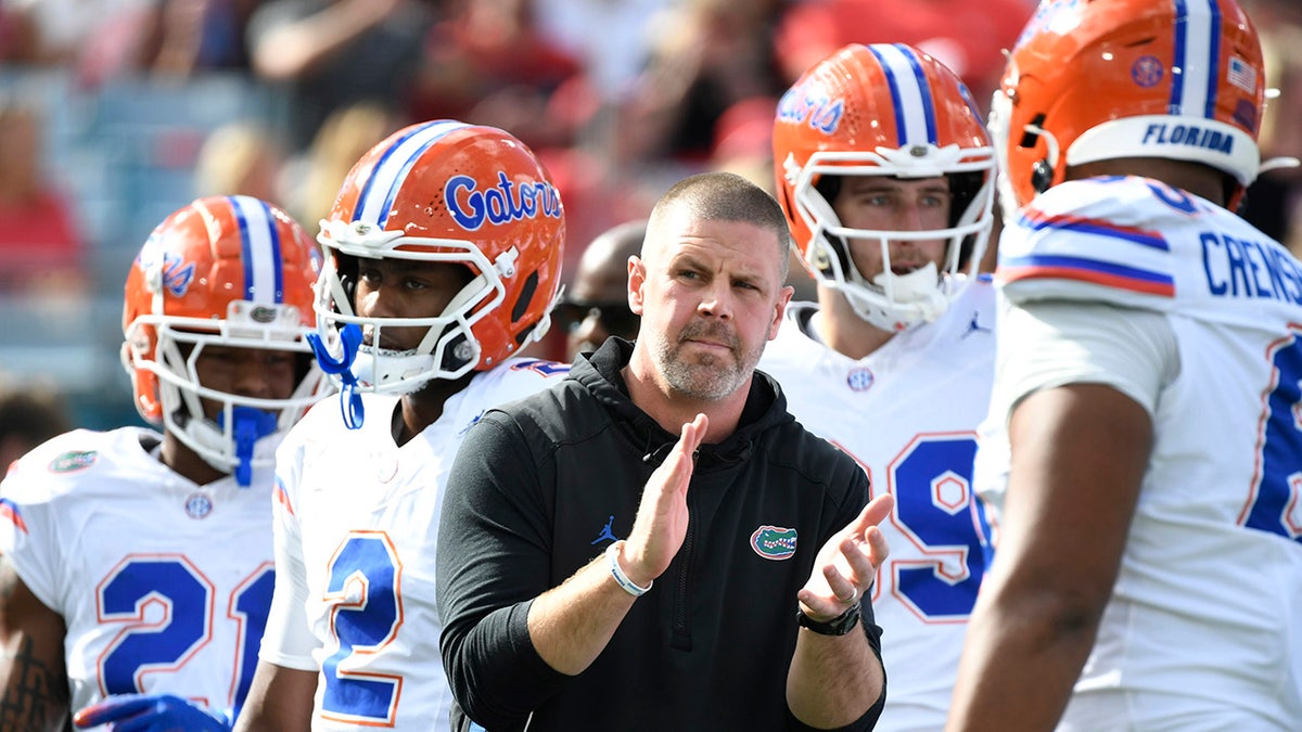 Billy Napier before a Florida game