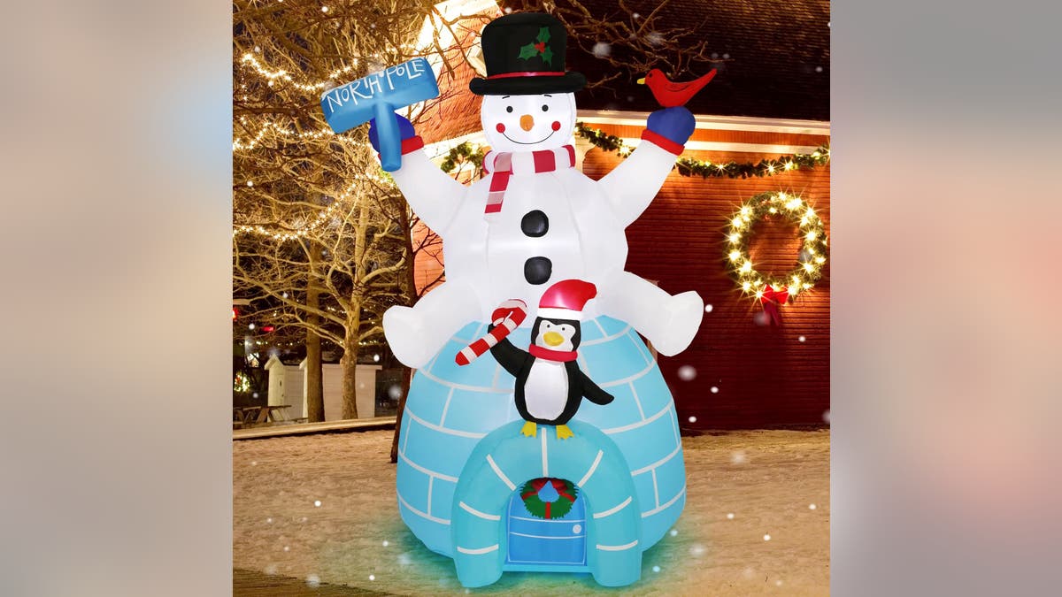 Add a giant inflatable to your yard decorations.