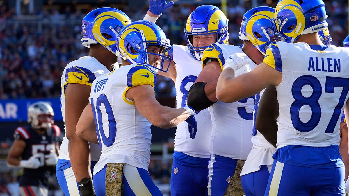 Cooper Kupp celebrates