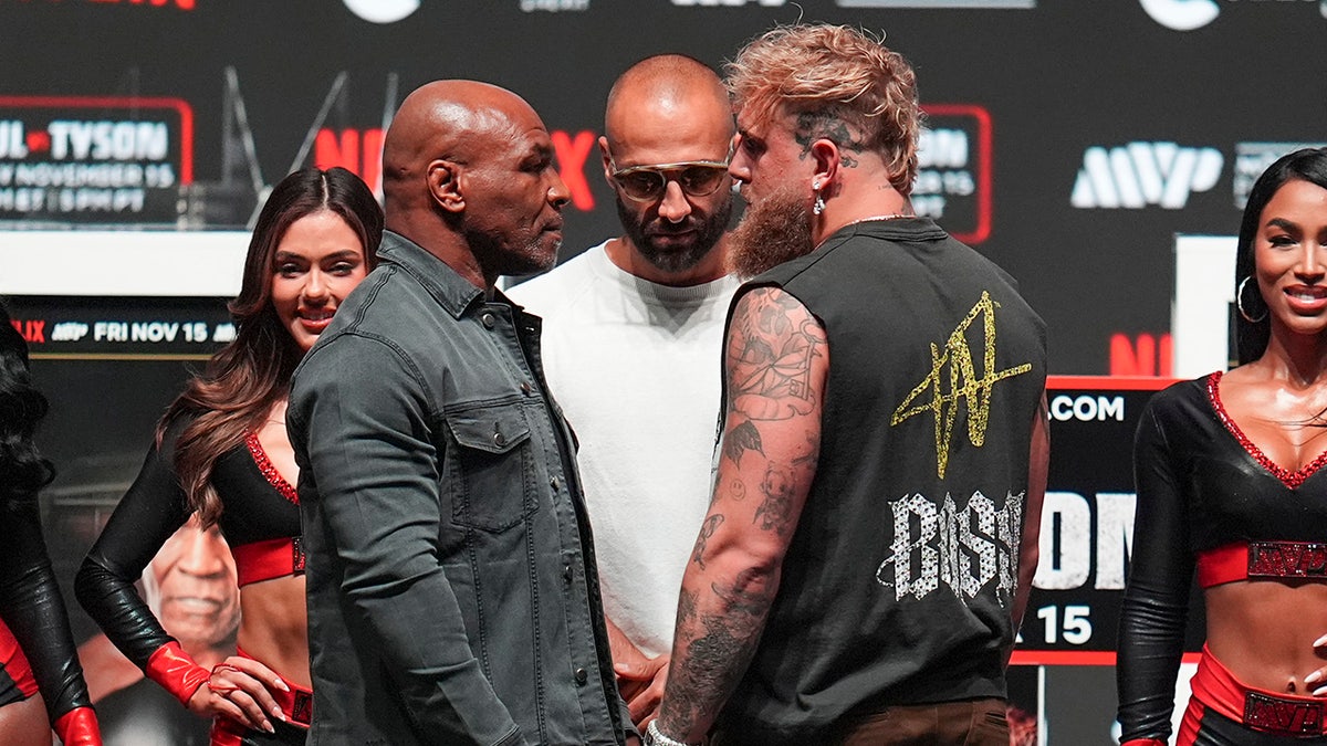 Mike Tyson and Jake Paul face off