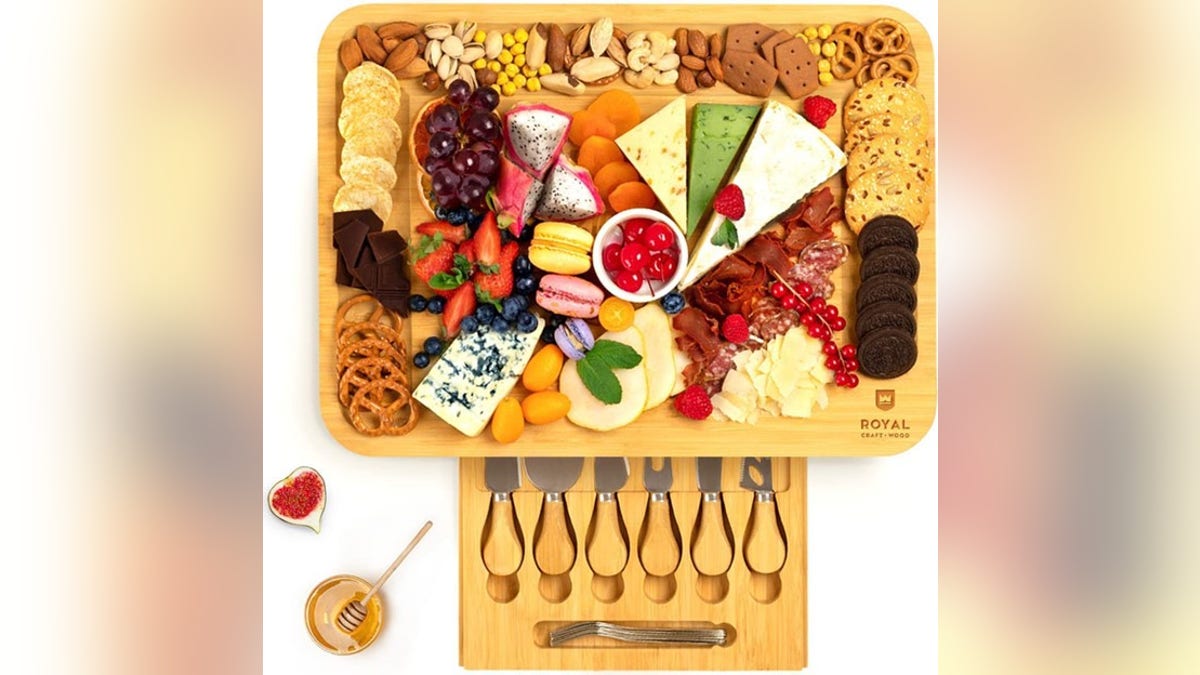 A cheese board lets your host display all their favorites for their guests. 