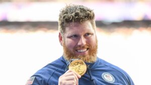 US Olympic gold medalist Ryan Crouser grades his acting skills in upcoming Super Bowl commercial