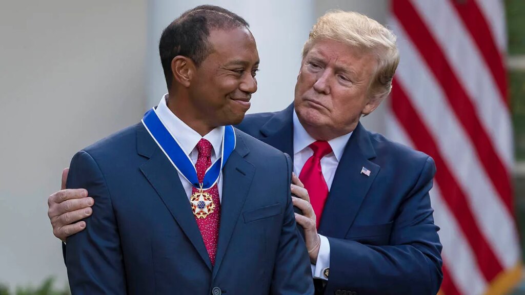 Trump offers Tiger Woods his condolences after death of golfer’s mom