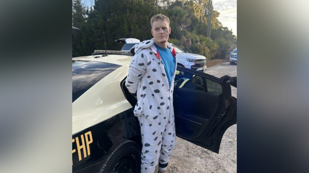 Florida man nabbed allegedly trying to outrun troopers while wearing Dalmatian onesie