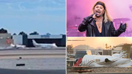 Video shows speeding jet owned by Mötley Crüe’s Vince Neil plow into parked plane