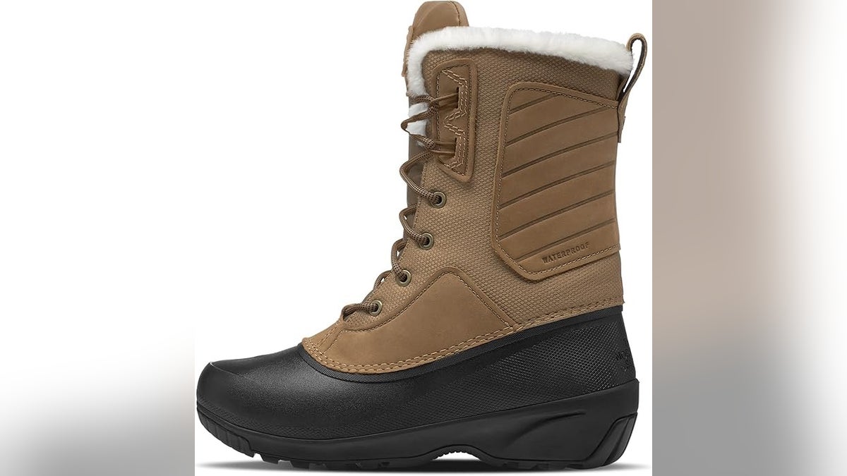 Built for rugged terrain, these Shellista boots from The North Face at Amazon feature waterproof construction and the brand’s signature insulation.