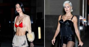 Amelia and Delilah Hamlin Sizzle in Lingerie-as-Streetwear Amid Frigid Temps