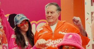 Bill Belichick and Girlfriend Jordon Hudson Had Cameo in Dunkin’s 2025 Super Bowl Commercial