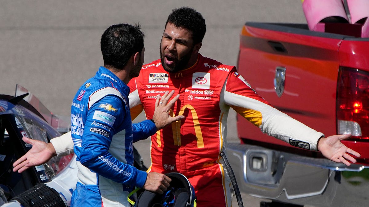 Bubba Wallace and Kyle Larson