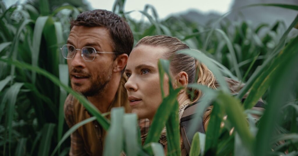 Jonathan Bailey and Scarlett Johansson’s ‘Jurassic World Rebirth’ Drops 1st Trailer