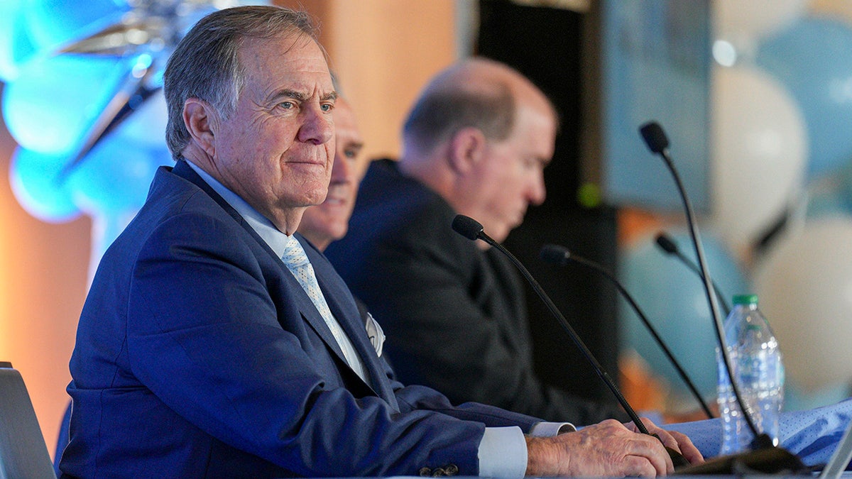 Bill Belichick looks out to crowd