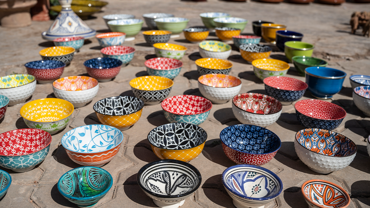 Morocco pottery